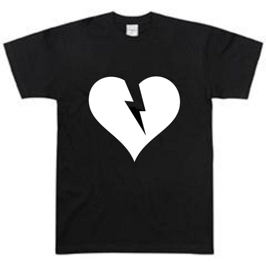 Broken Heart Black T-Shirt